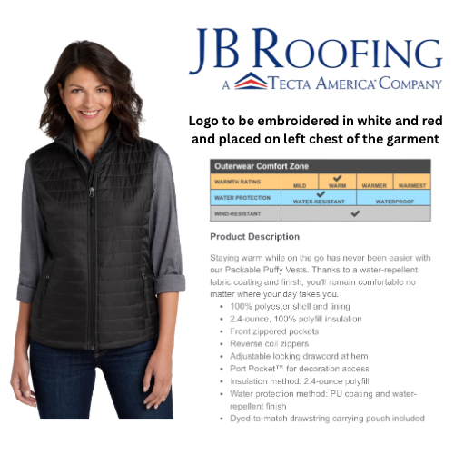 Port Authority LADIES Packable Puffy Vest